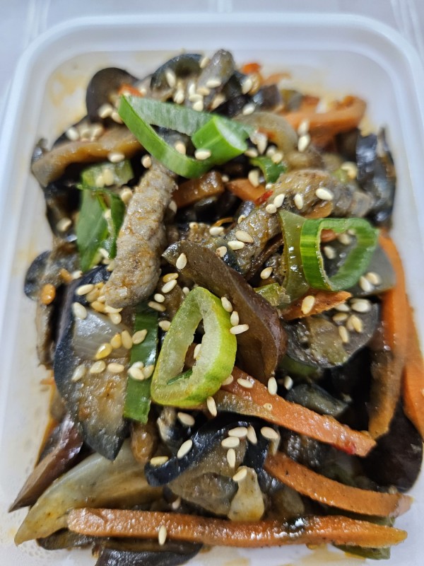 가지두반장볶음